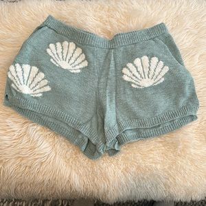 Show Me Your Mumu Boardwalk Shorts ~ in Tossed Seashell Knit